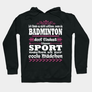 Badminton Sport Schläger Doppel Mädchen Geschenk Hoodie